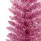 4.5ft. Pre-Lit Pink Tinsel Artificial Christmas Tree, Clear Lights